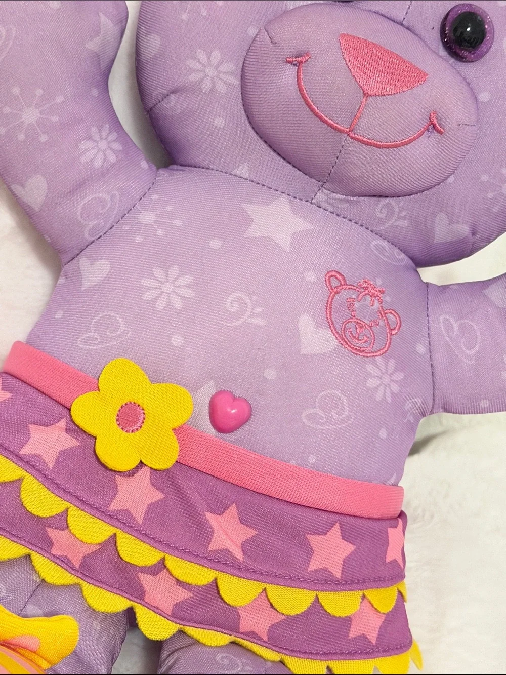 2014 Doodle bear plushie Stuffed Animal Plush NWOT Draw on the bear washable